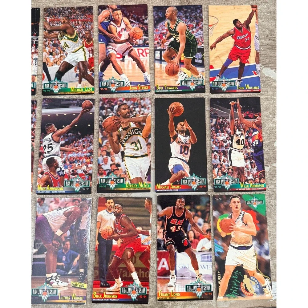 Fleer 1993-94 NBA Jam Session Basketball Cards Lot 20 Tall Boy Vintage Mens